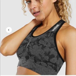Black camo sports bra